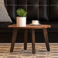 Cobb Solid Wood Coffee Table In Rustic Teak Finish - photo