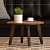 Cobb Solid Wood Coffee Table In Rustic Teak Finish - photo