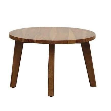 Cobb Solid Wood Coffee Table In Rustic Teak Finish - front_view