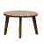 Cobb Solid Wood Coffee Table In Rustic Teak Finish - front_view