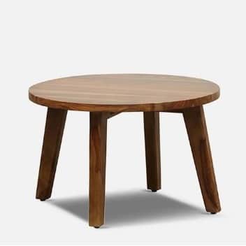 Cobb Solid Wood Coffee Table In Rustic Teak Finish - right_view