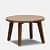 Cobb Solid Wood Coffee Table In Rustic Teak Finish - right_view