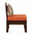 Flier Solid Wood Slipper Chair In Walnut Finish - left_view