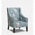 Piranha Wing Chair In Blue Colour - rear_view
