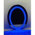 Oval Shape Chura Diamond Beautiful Modern Design Led Make Up Mirror Lights with Sensor - front_view