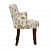 Saone Upholstered Lounge Chair In White Colour - left_view