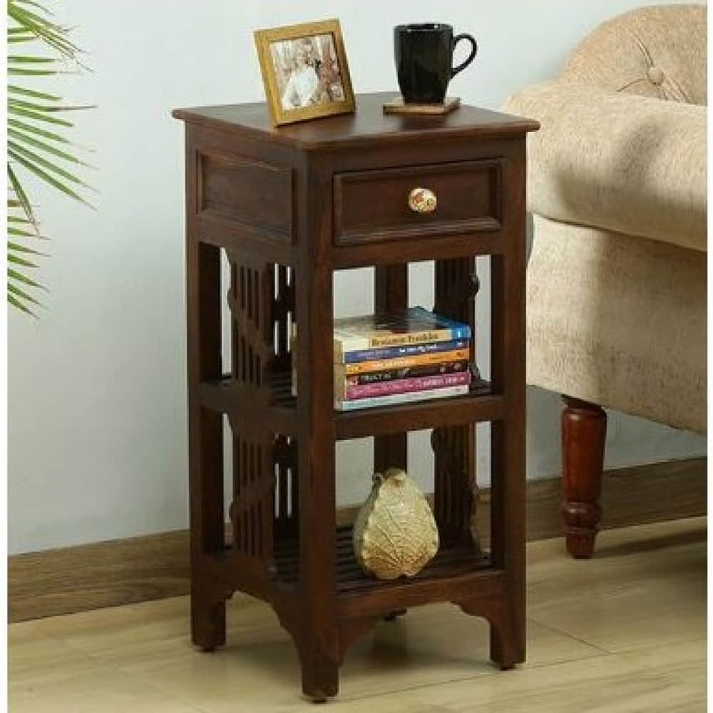 Amory End Table In Walnut Finish - photo