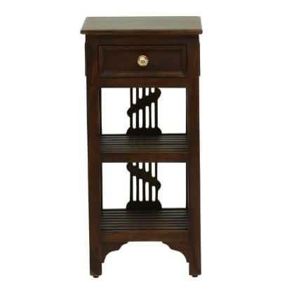 Amory End Table In Walnut Finish - front_view