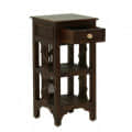 Amory End Table In Walnut Finish - rear_view
