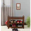 Aral Solid Wood Shoe Rack  In Provincial Teak Finish - photo