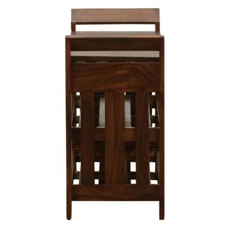 Aral Solid Wood Shoe Rack  In Provincial Teak Finish