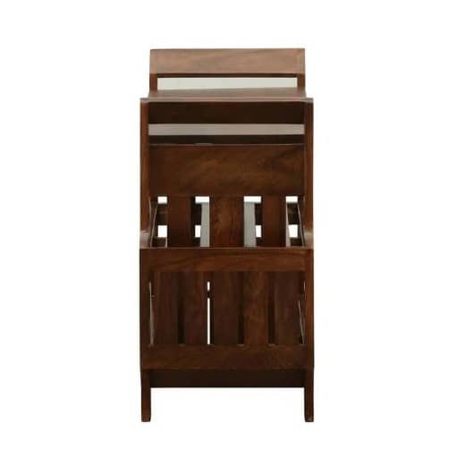 Aral Solid Wood Shoe Rack  In Provincial Teak Finish
