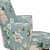 Saone Upholstered Lounge Chair In Blue Colour - top_view