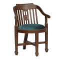 Aakruti Teak Wood Arm Chair (Set Of 2) In Teal Colour - rear_view