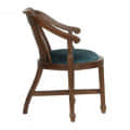 Aakruti Teak Wood Arm Chair (Set Of 2) In Teal Colour - left_view