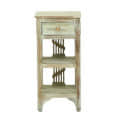 End Table (Rustic White) - front_view