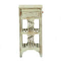 End Table (Rustic White) - left_view