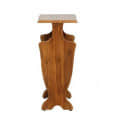 Veronika Teak Wood End Table Cum Magazine Holder With Cane In Natural Finish - left_view