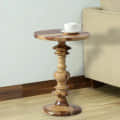 Twisty End Table In Walnut Finish - photo