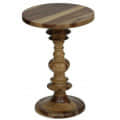 Twisty End Table In Walnut Finish - front_view