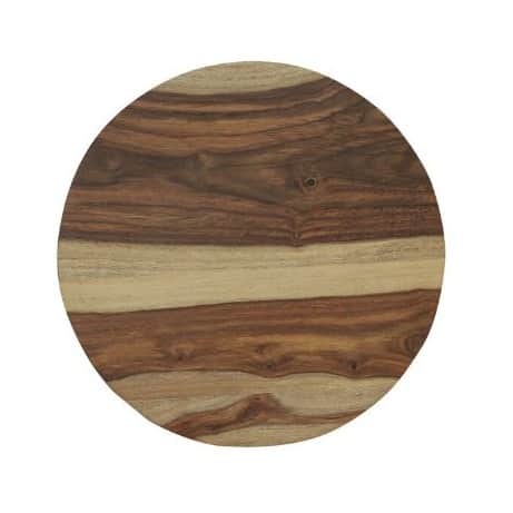 Twisty End Table In Walnut Finish - top_view