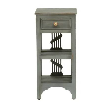 Amory End Table In Rustic Grey Finish