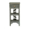 Amory End Table In Rustic Grey Finish - front_view