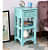 Lana Solid Wood End Table In Blue - photo