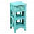 Lana Solid Wood End Table In Blue - rear_view