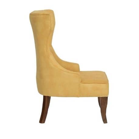 Elice Wing Chair In Yellow Colour