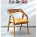 Garden Solid Wood Arm Chair In Rustic Teak Finish - photo