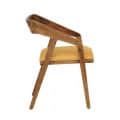 Garden Solid Wood Arm Chair In Rustic Teak Finish - left_view