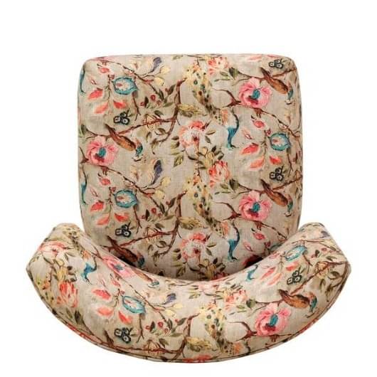 Esme Solid Wood Slipper Chair In Multicolour