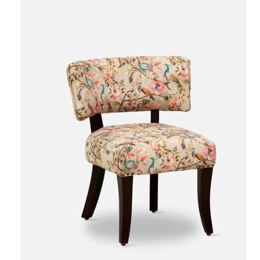 Esme Solid Wood Slipper Chair In Multicolour