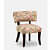 Esme Solid Wood Slipper Chair In Multicolour - rear_view