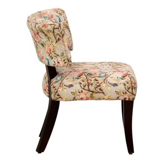 Esme Solid Wood Slipper Chair In Multicolour