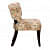 Esme Solid Wood Slipper Chair In Multicolour - left_view