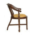 Aakruti Teak Wood Arm Chair In Yellow Colour - left_view
