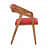Carden Solid Wood Arm Chair In Rustic Teak Finish - left_view
