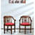 Aakruti Teak Wood Arm Chair (Set Of 2) In Red Colour - photo