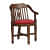 Aakruti Teak Wood Arm Chair (Set Of 2) In Red Colour - rear_view