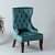Elice Wing Chair In Solid Colour - rear_view