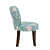 Tassio Slipper Chair In Blue Colour - left_view