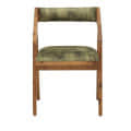Carden Solid Wood Arm Chair In Rustic Teak Finish - front_view