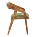 Carden Solid Wood Arm Chair In Rustic Teak Finish - left_view