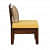 Flier Solid Wood Slipper Chair In Walnut Finish - left_view