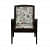 Aadhira Upholstered Arm Chair In Walnut Finish - front_view