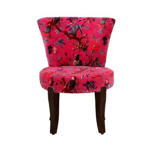 Emiko Solid Wood Slipper Chair In Multicolour