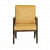 Silago Solid Wood Upholstered Arm Chair In Yellow Colour - front_view