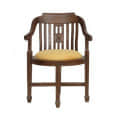 Teak Wood Arm Chair (Set Of 2) In Yellow Color - front_view